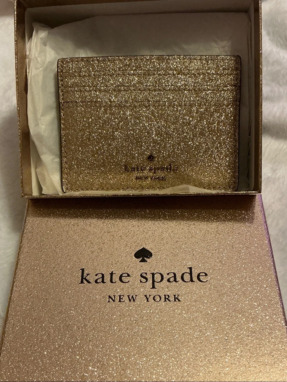kate spade compact glitter